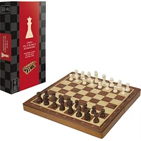 Jeu d'échecs en bois- version repliable (Multilingue)