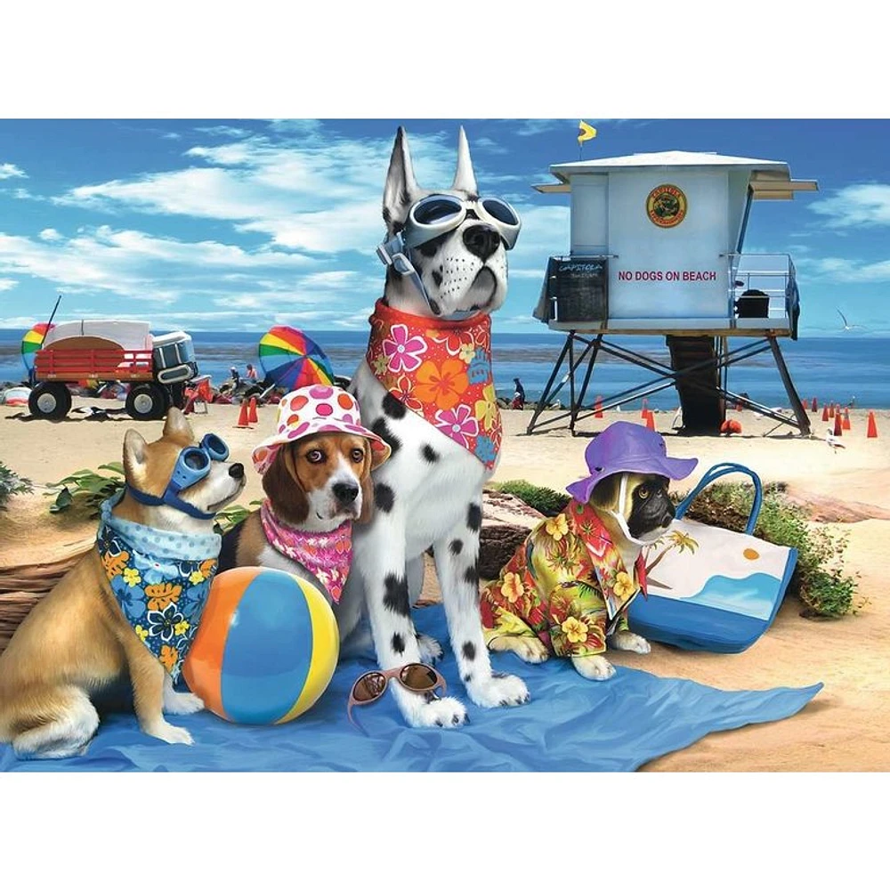 Ravensburger Les chiens ne sont pas sur la plage - 100 pièces XXL