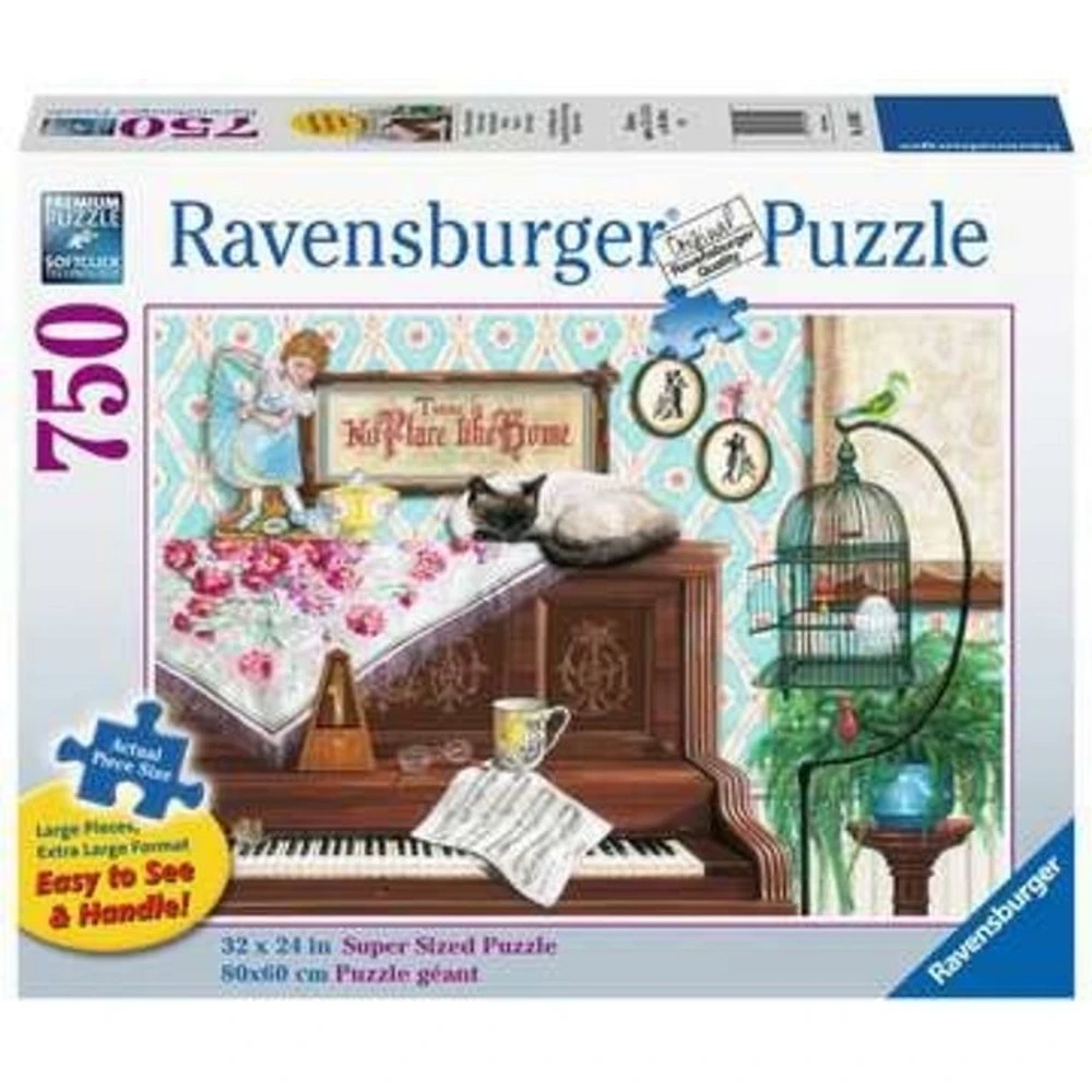 Ravensburger Chat sur le piano - 750 pièces Large