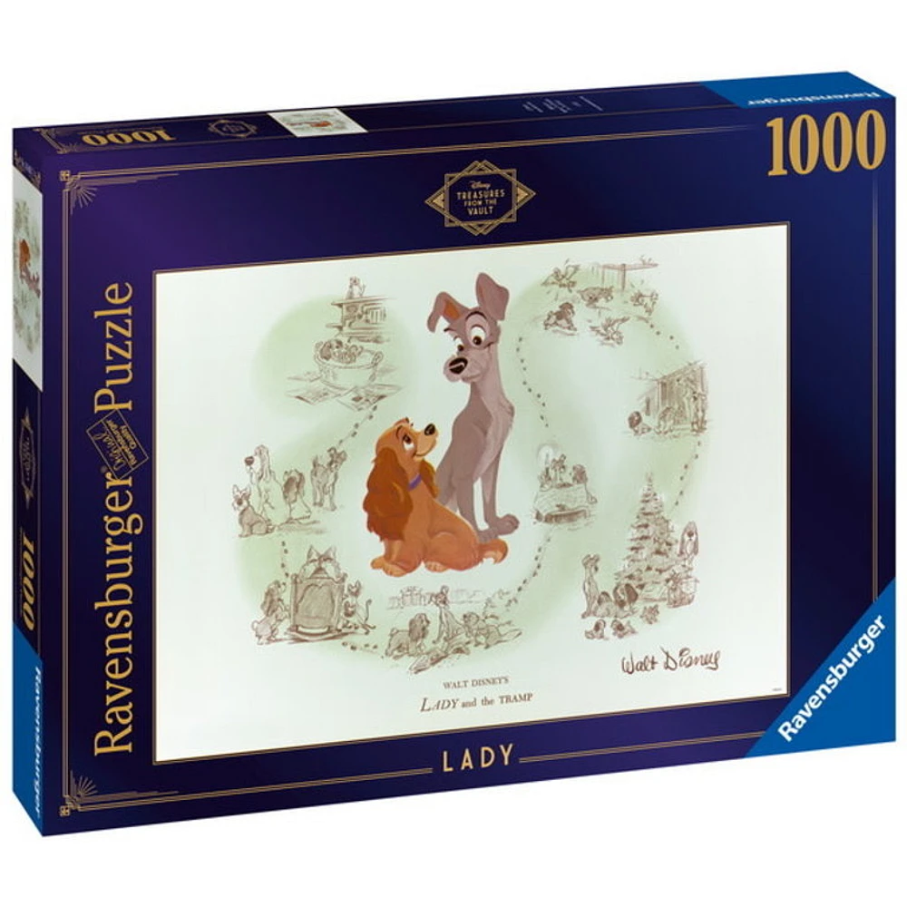 Ravensburger Disney - La Voûte  - La belle et le clochard - 1000 pièces