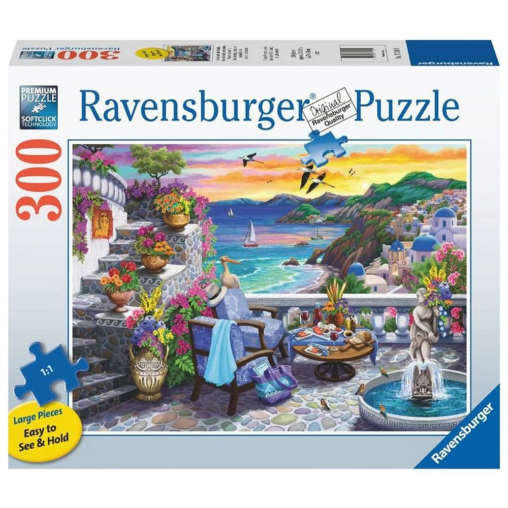 Ravensburger Coucher de soleil sur Santorini - 300 Pièces Larges