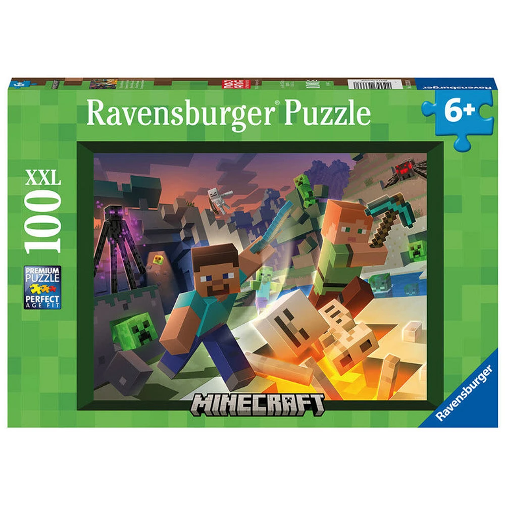 Ravensburger Monstres de Minecraft - 100 pièces XXL