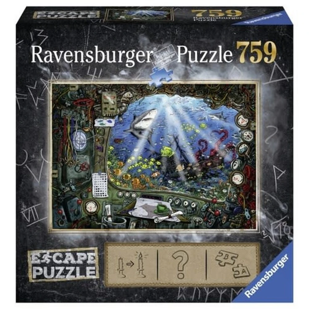 Ravensburger Escape Puzzle - Dans le sous-marin  - 759 pièces