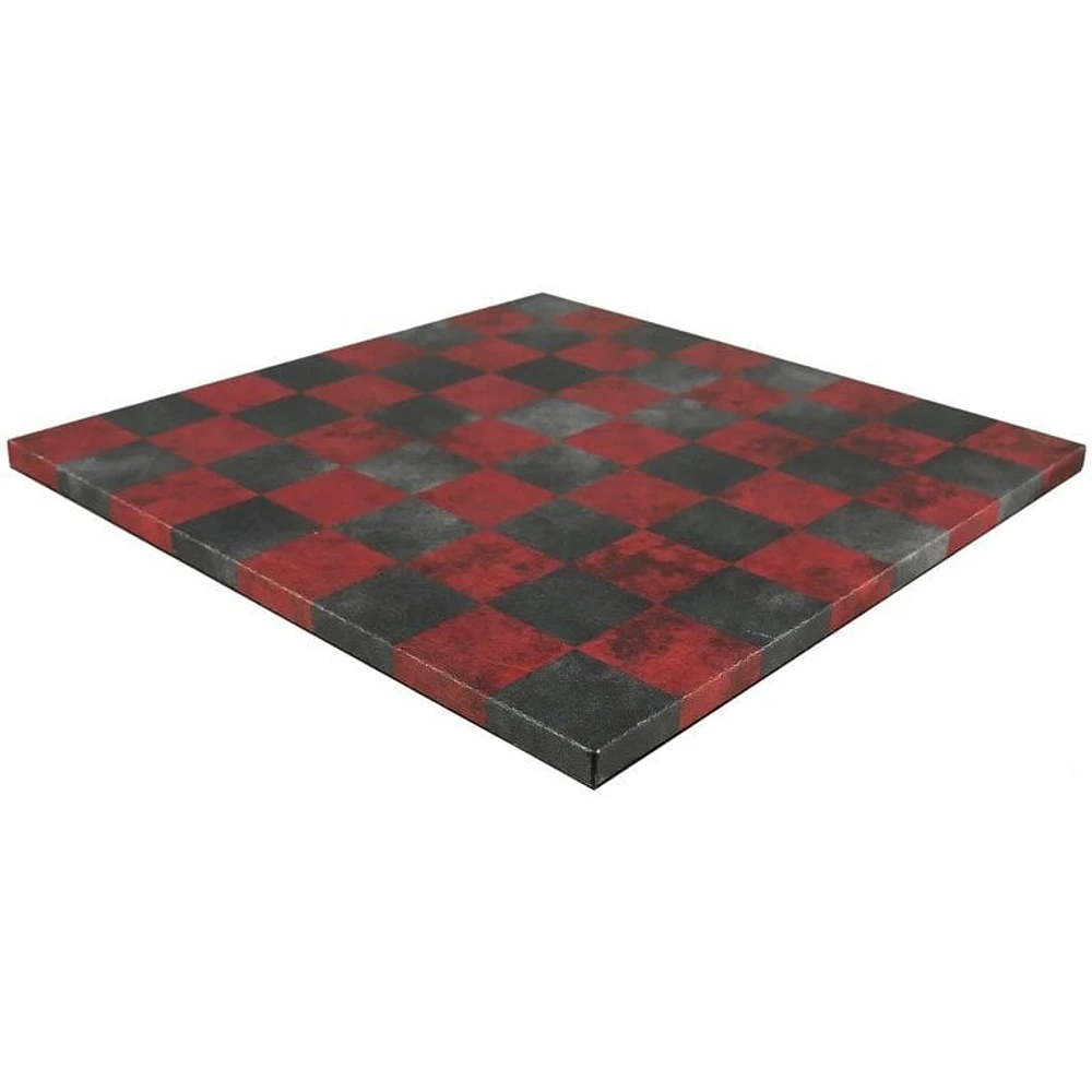 Plateau d'Échec - Dusty Black/Red Leatherette 14.5"