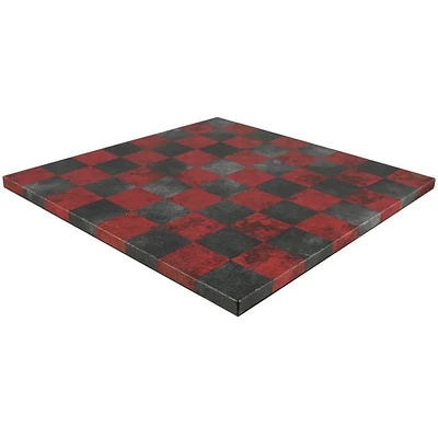 Plateau d'Échec - Dusty Black/Red Leatherette 14.5"