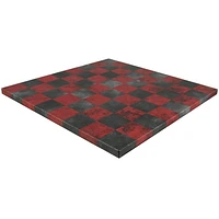 Plateau d'Échec - Dusty Black/Red Leatherette 14.5"