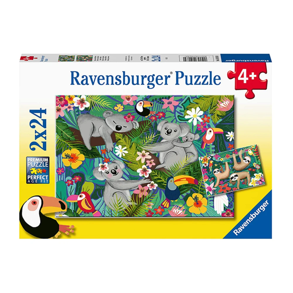 Ravensburger Koalas et paresseux - 2x24 pièces