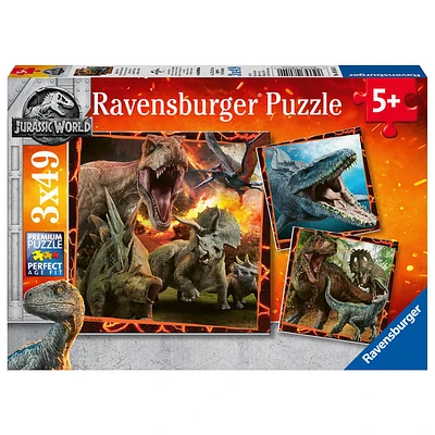 Ravensburger Jurassic World - Instinct de chasseur - 3x49 pièces