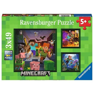 Ravensburger Biomes de Minecraft - 2x49 pièces