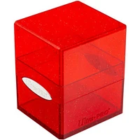 Ultra Pro (UP) D-Box Satin Cube - Glitter Red