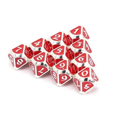 (Die Hard) Mythica RPG Set - Platinum Ruby Set of d20s