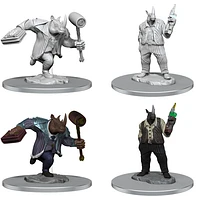 D&D - Magic Miniatures - Unpainted - Freelance Muscle and Rhox Pummeler