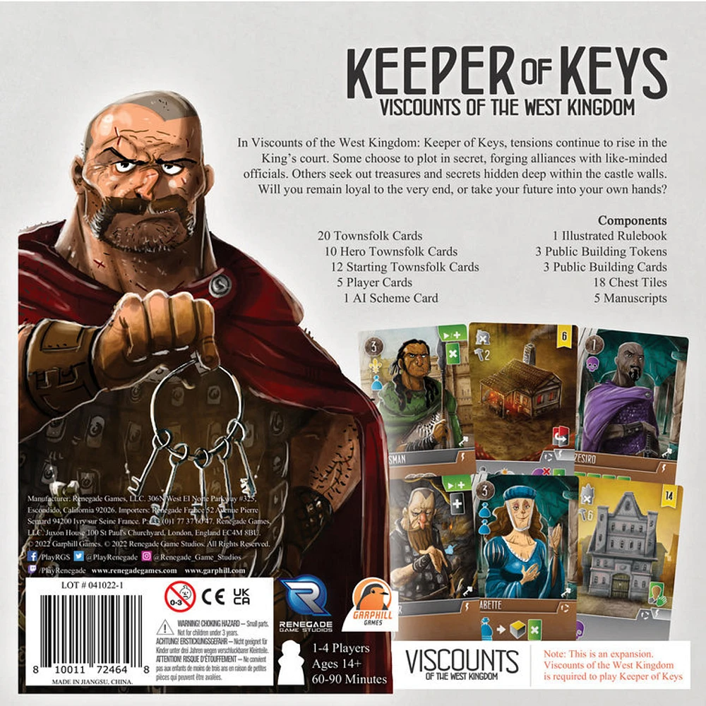 Viscounts of The West Kingdom - Keeper of Keys (English)