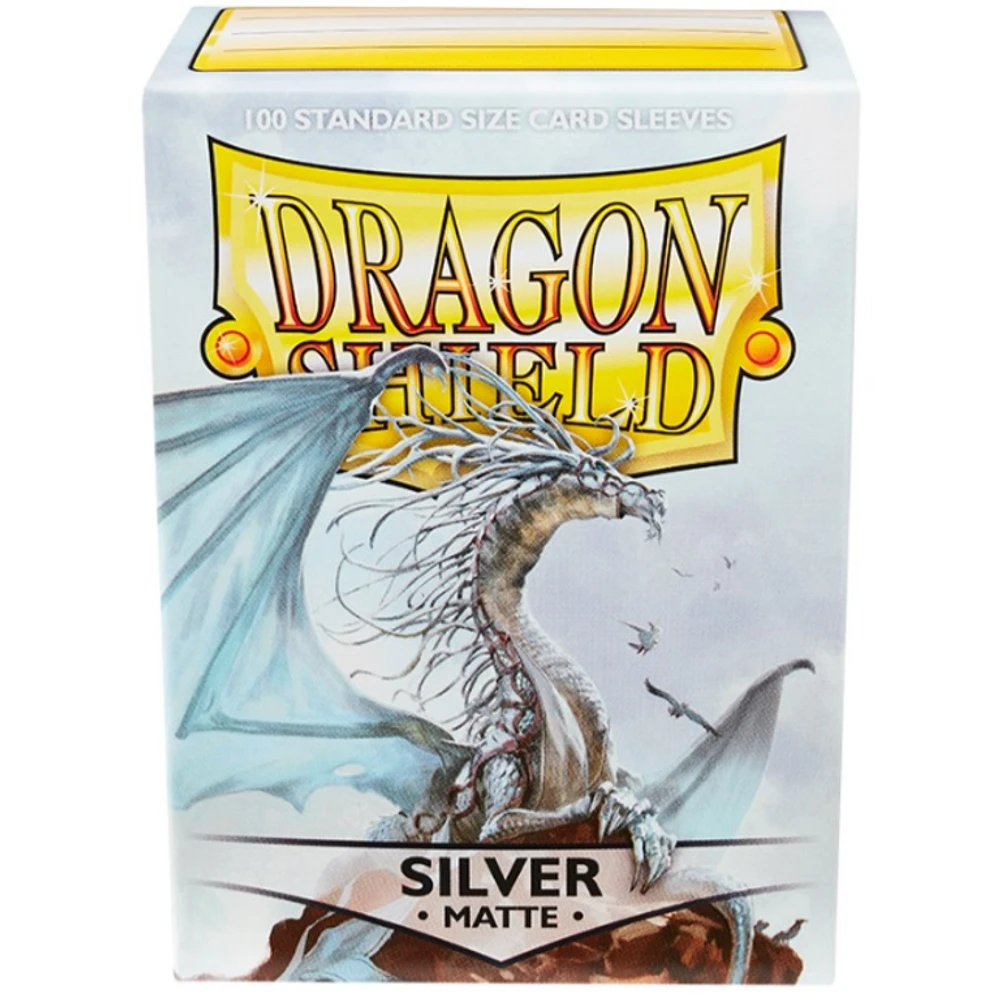 Dragon Shield (DS) Box of 100 in Silver Matte