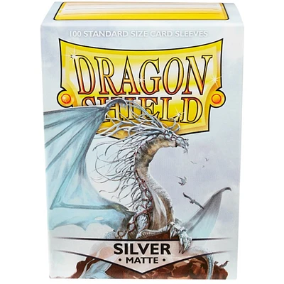 Dragon Shield (DS) Box of 100 in Silver Matte