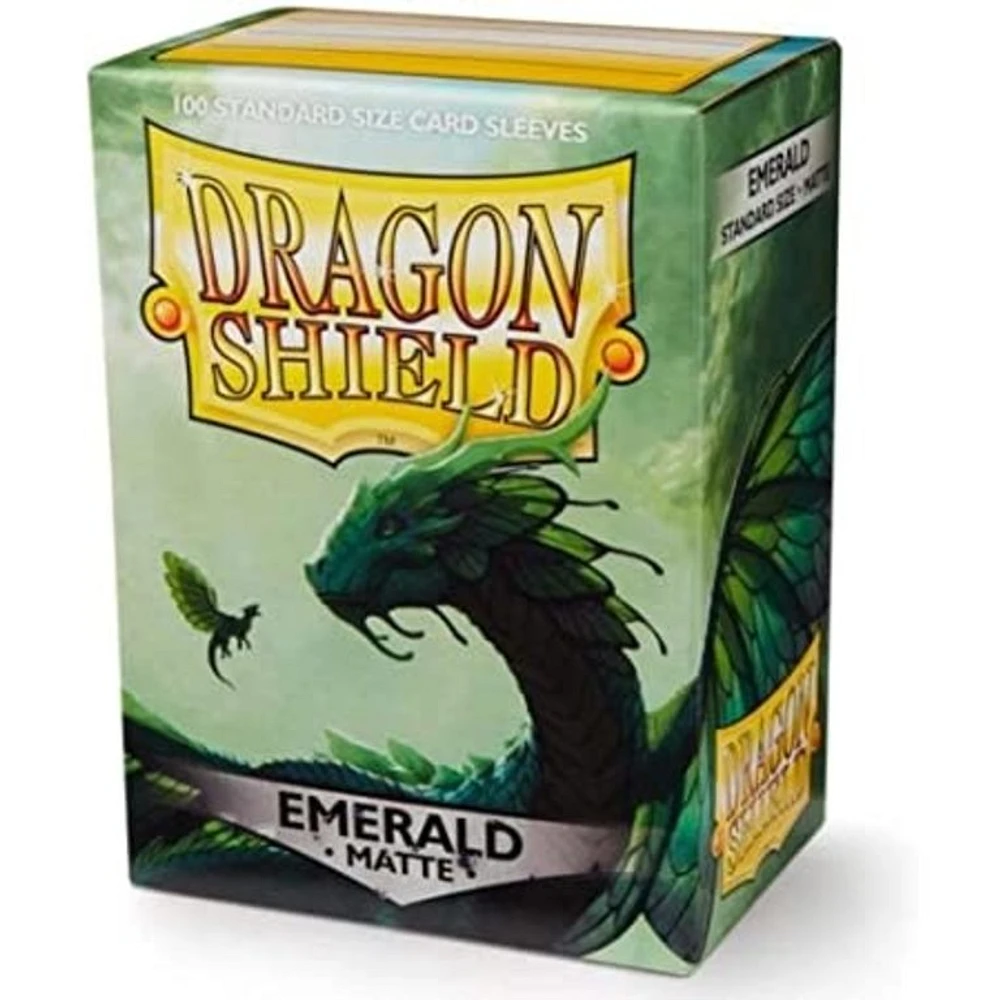 (Dragon Shield) Matte Emerald - 100 Unités - 63mm x 88mm