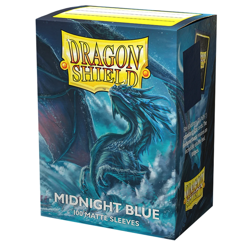 (Dragon Shield) Matte Midnight Blue - 100 Unités - 63mm x 88mm