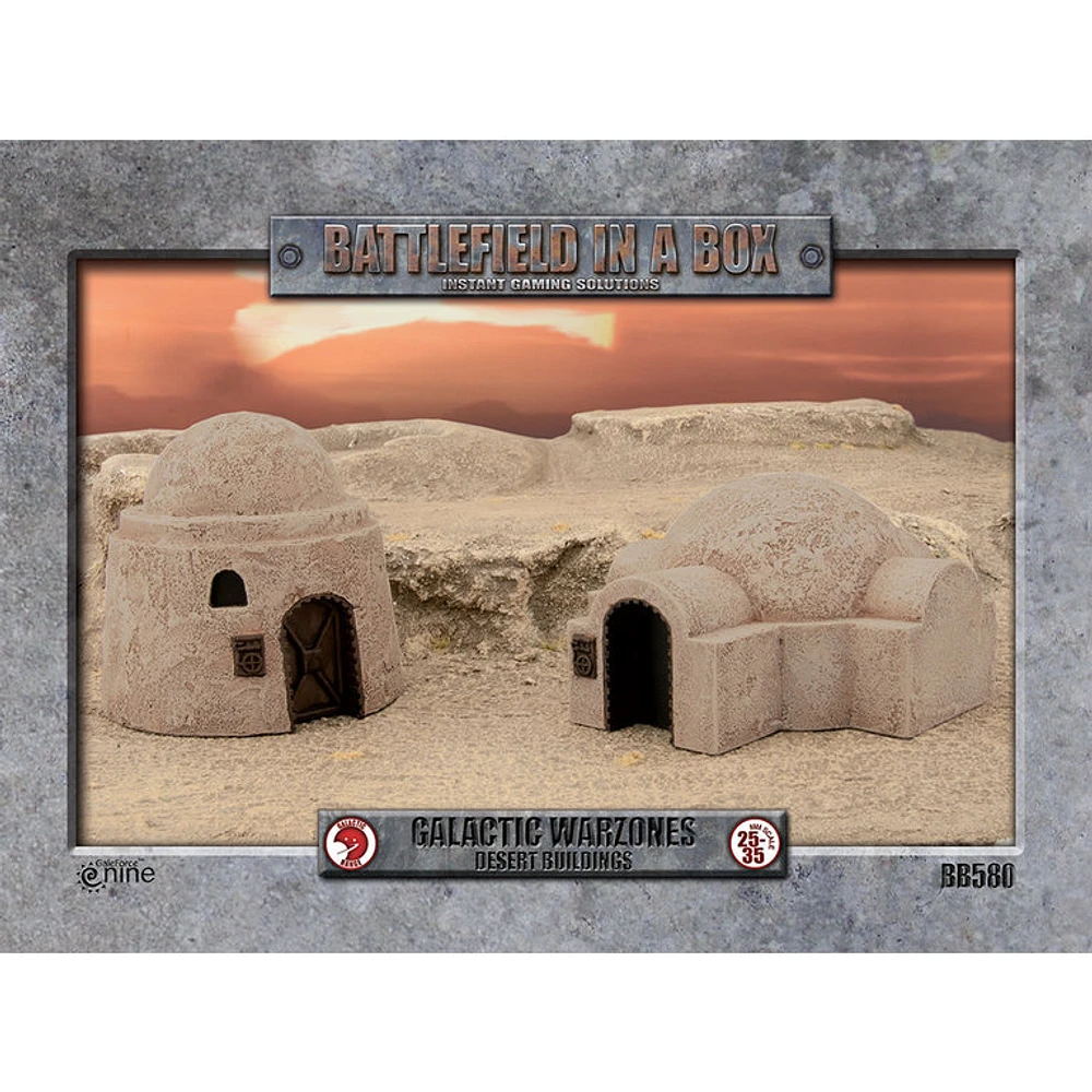 Battlefield in a Box - Galactic Warzones - Desert Buildings