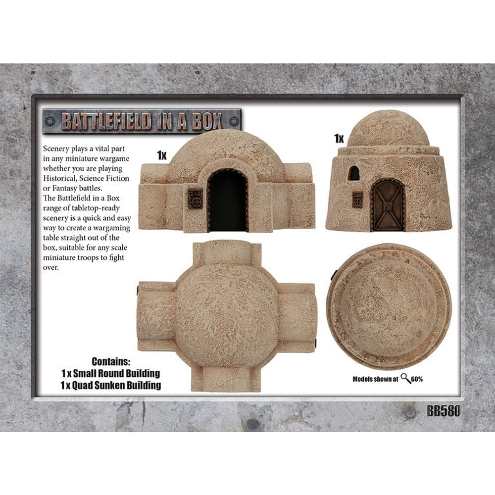 Battlefield in a Box - Galactic Warzones - Desert Buildings