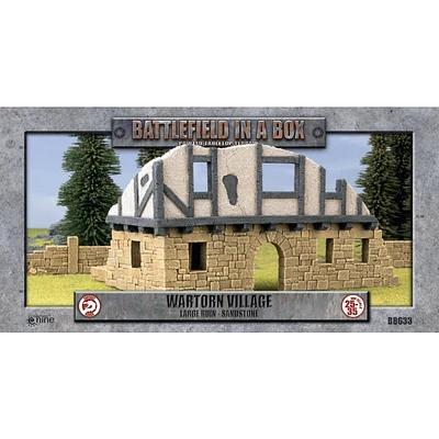 Battlefield in a Box - Wartorn Village - Sandstone Large Ruin
