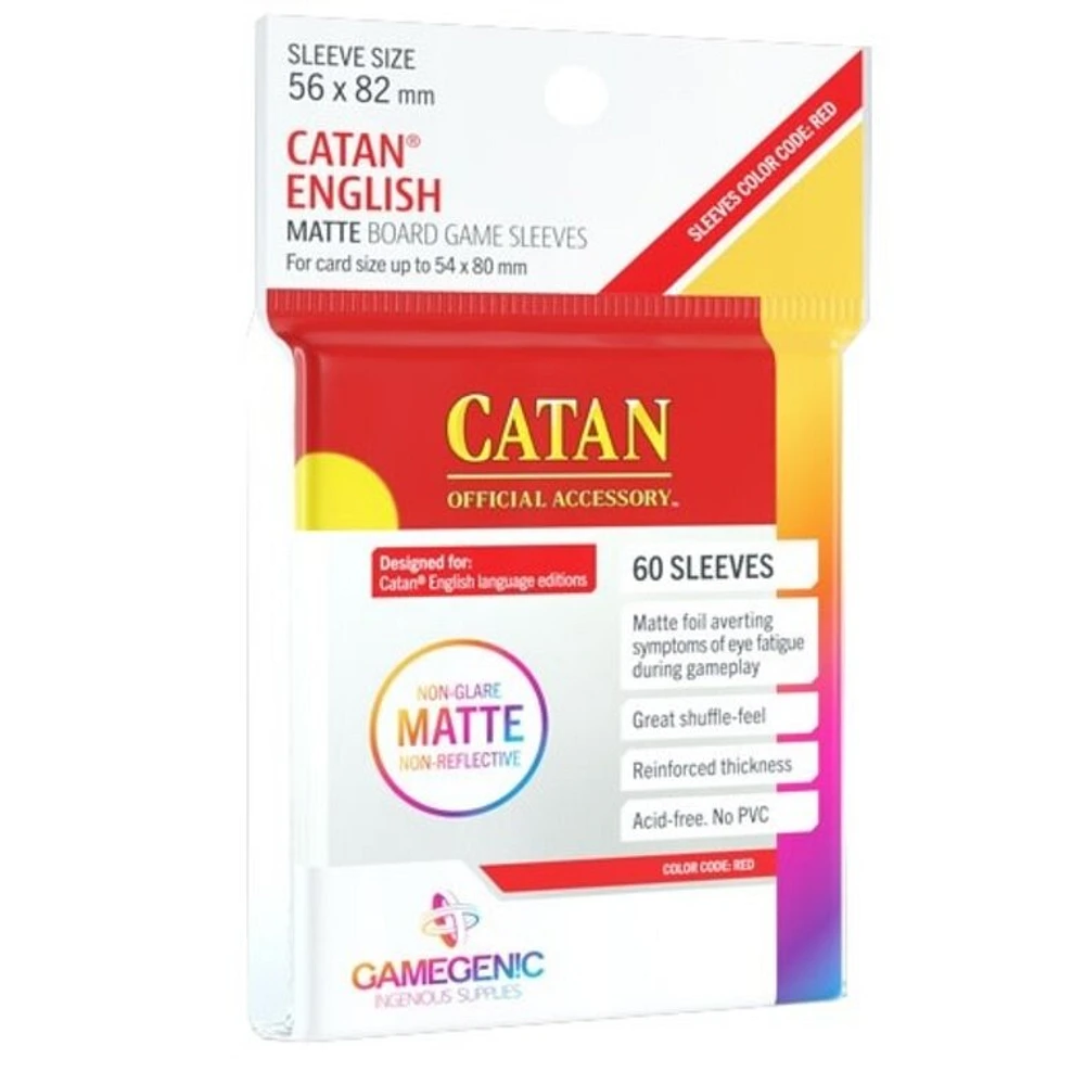 Gamegenic (Gamegenic) Matte Catan English Sleeves - 50 Unités - 56mm x 82mm