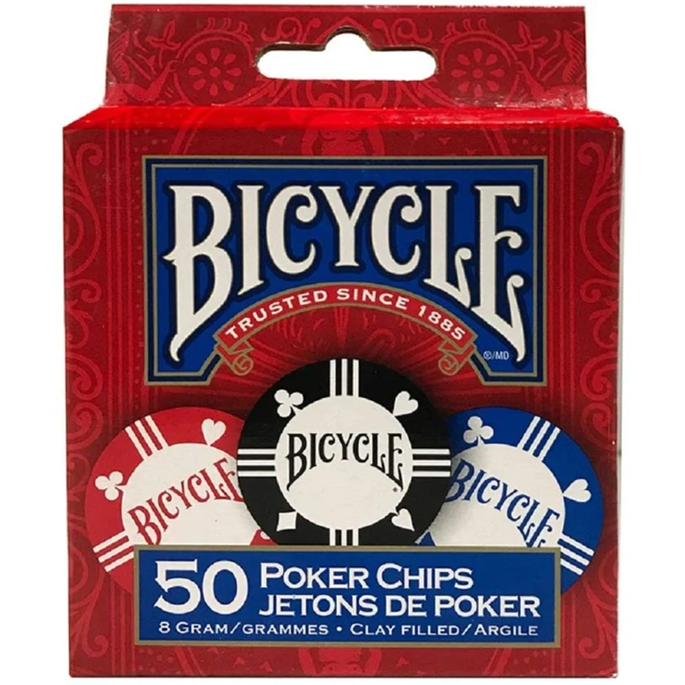 Bicycle Cartes à jouer - Bicycle - 8gram Clay Poker Chips 50ct