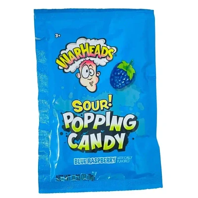 WarHeads - Popping Candy Sour - Blue Raspberry - 9g