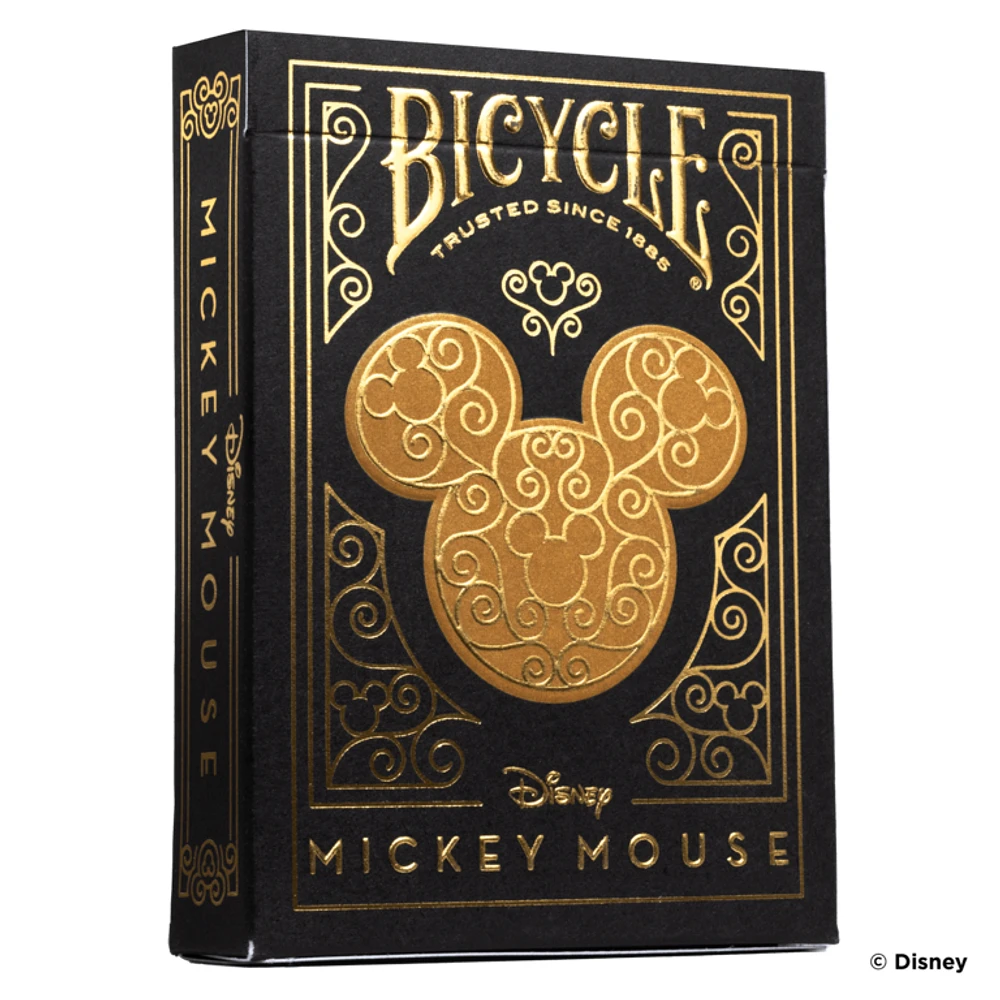 Playing Cards - Bicycle - Disney Mickey - Black / Gold