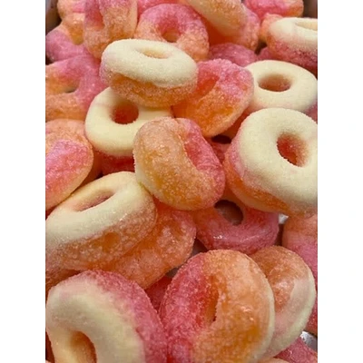 70 Below Treats - Dried Freeze Peach Rings - 40g