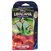 Ravensburger Disney Lorcana - The First Chapter - Starter Deck - Aladdin And Cruella - Emerald/Ruby (Anglais)