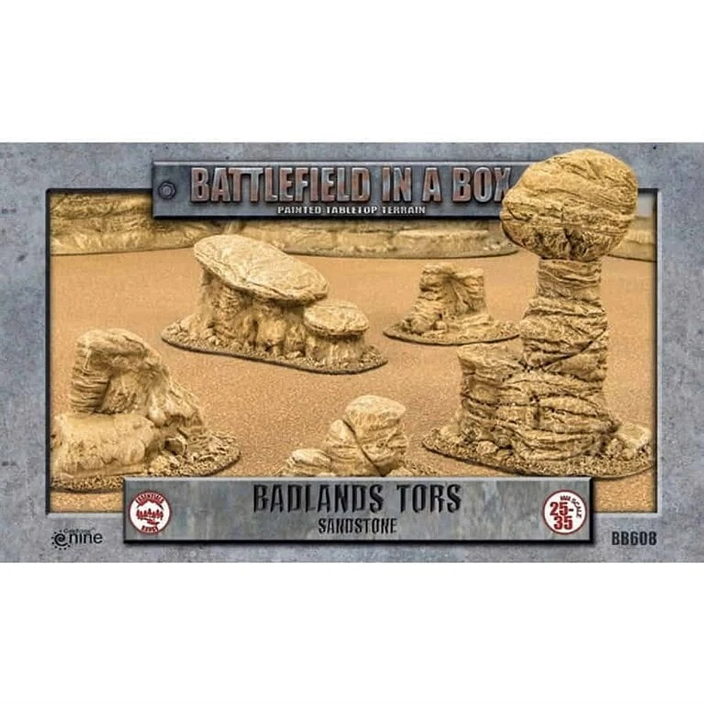 Battlefield in a Box - Sandstone - Badlands Tors [PREORDER]