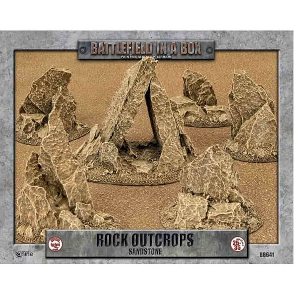Battlefield in a Box - Sandstone - Rock Outcrops [PRÉCOMMANDE]