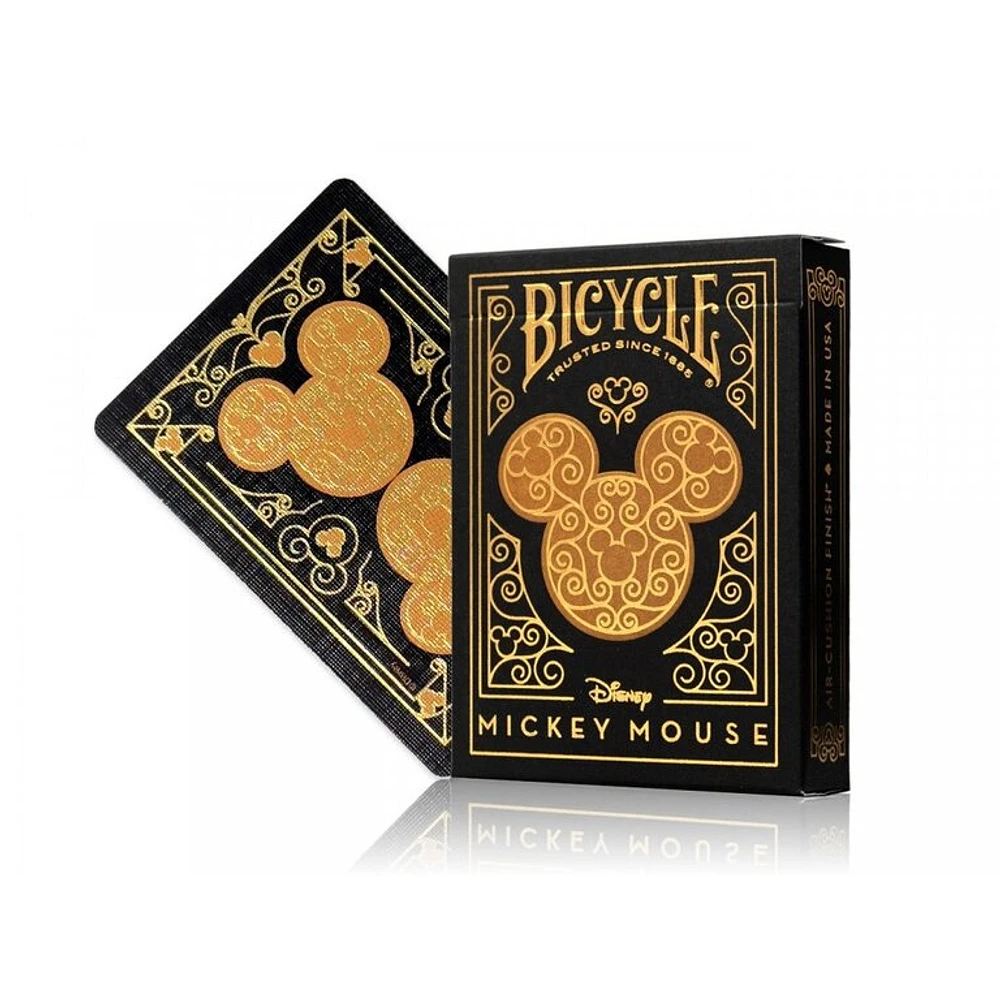 Playing Cards - Bicycle - Disney Mickey - Black / Gold