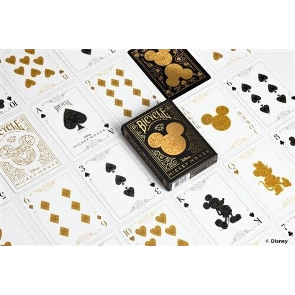 Playing Cards - Bicycle - Disney Mickey - Black / Gold