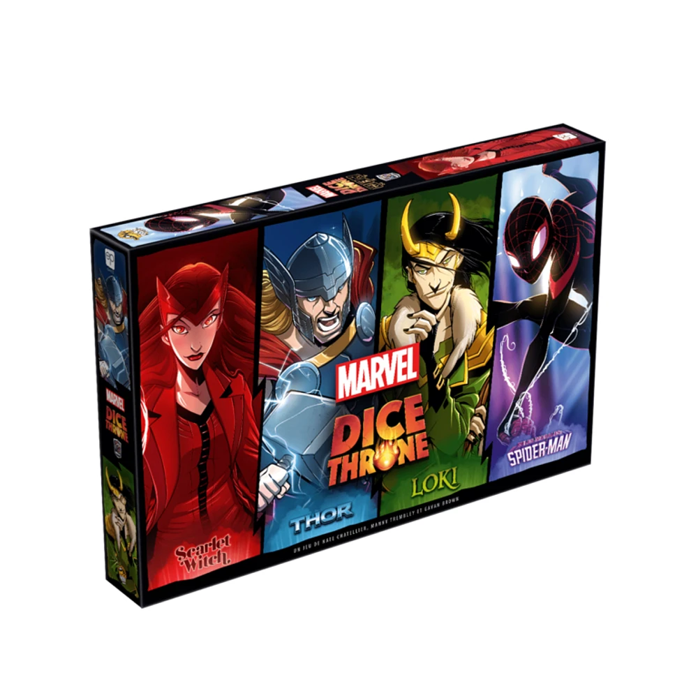 Dice Throne Marvel - Thor, Loki, Spiderman, Scarlet Witch (French) 