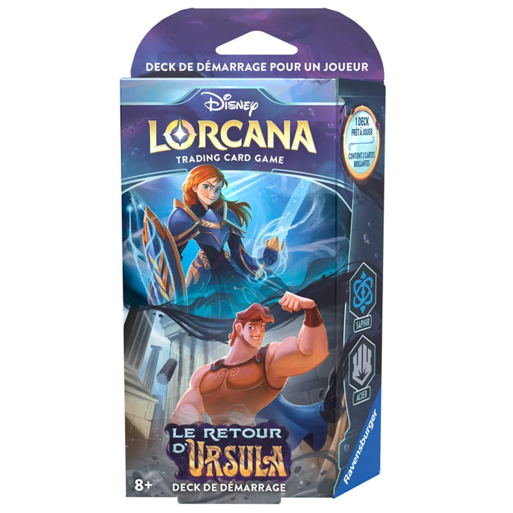 Disney Lorcana - Le retour d'Ursula - Starter Deck - Saphir/Acier (Fre