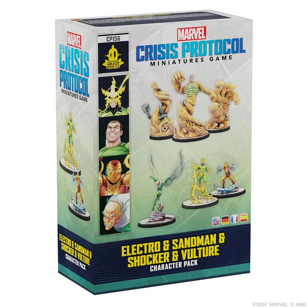 Marvel Crisis Protocol - Electro, Sandman, Shocker and Vulture (Anglais)