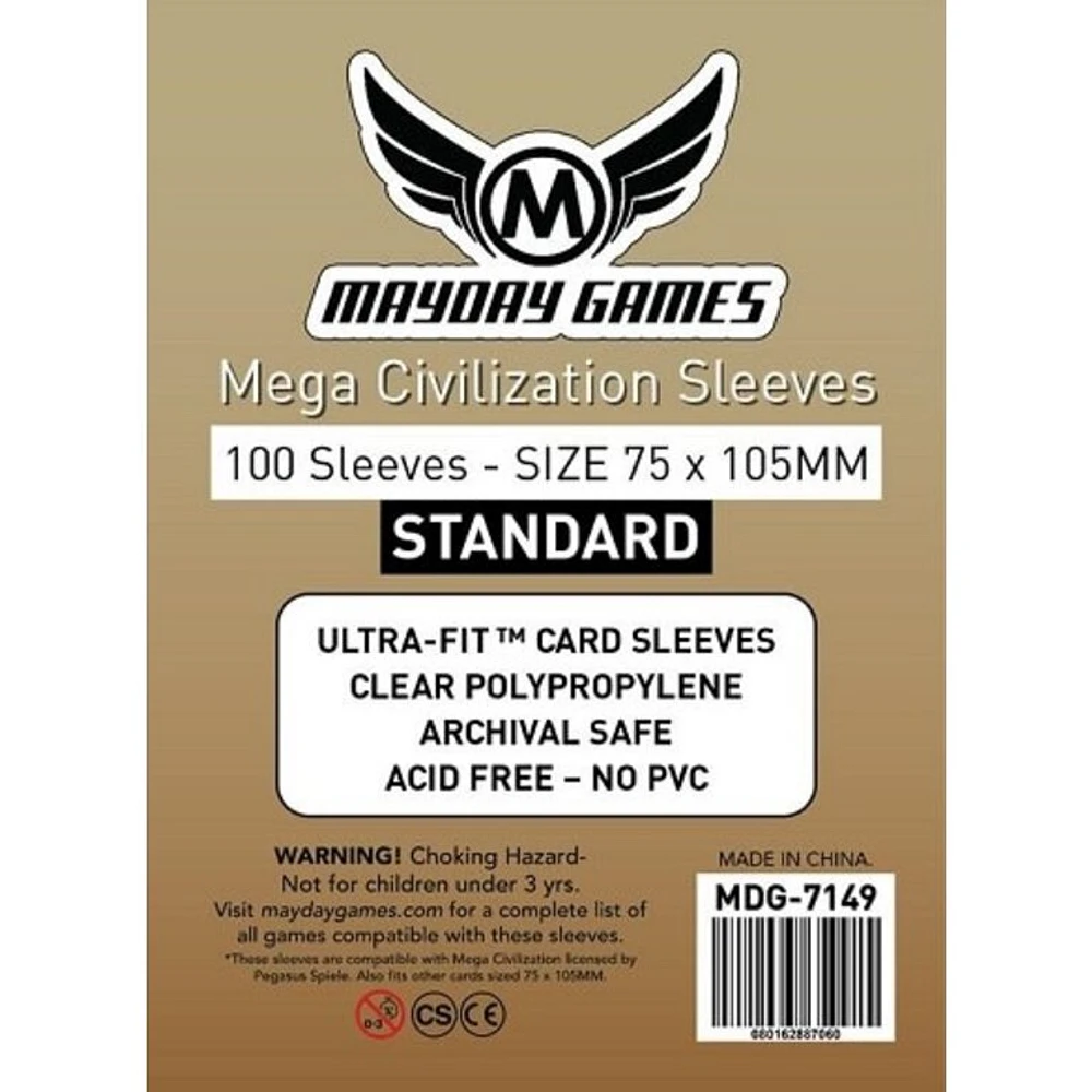 (Mayday) Mega Civilization Standard Sleeves - 50 Unités - 75mm x 105mm