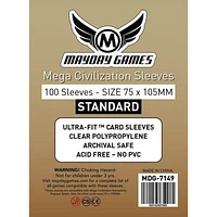 (Mayday) Mega Civilization Standard Sleeves - 50 Unités - 75mm x 105mm