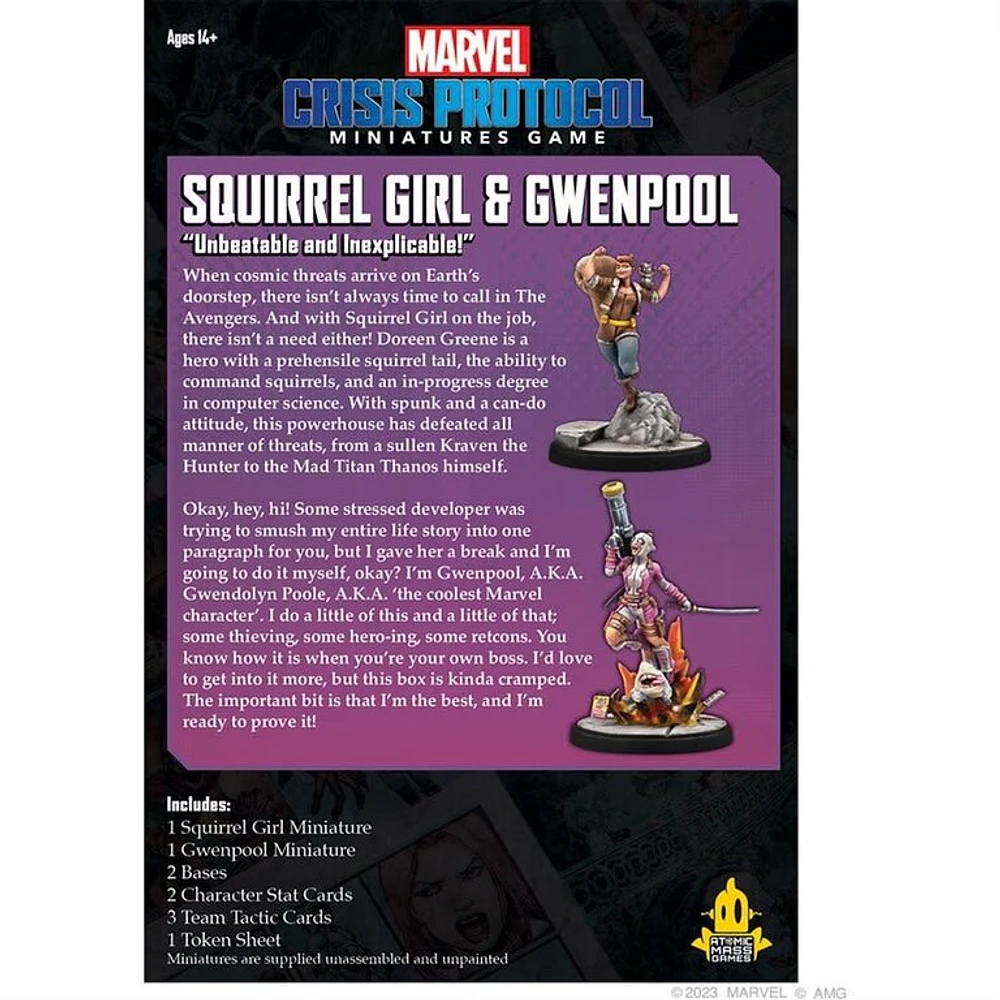 Marvel Crisis Protocol - Squirrel Girl and Gwenpool (Anglais)