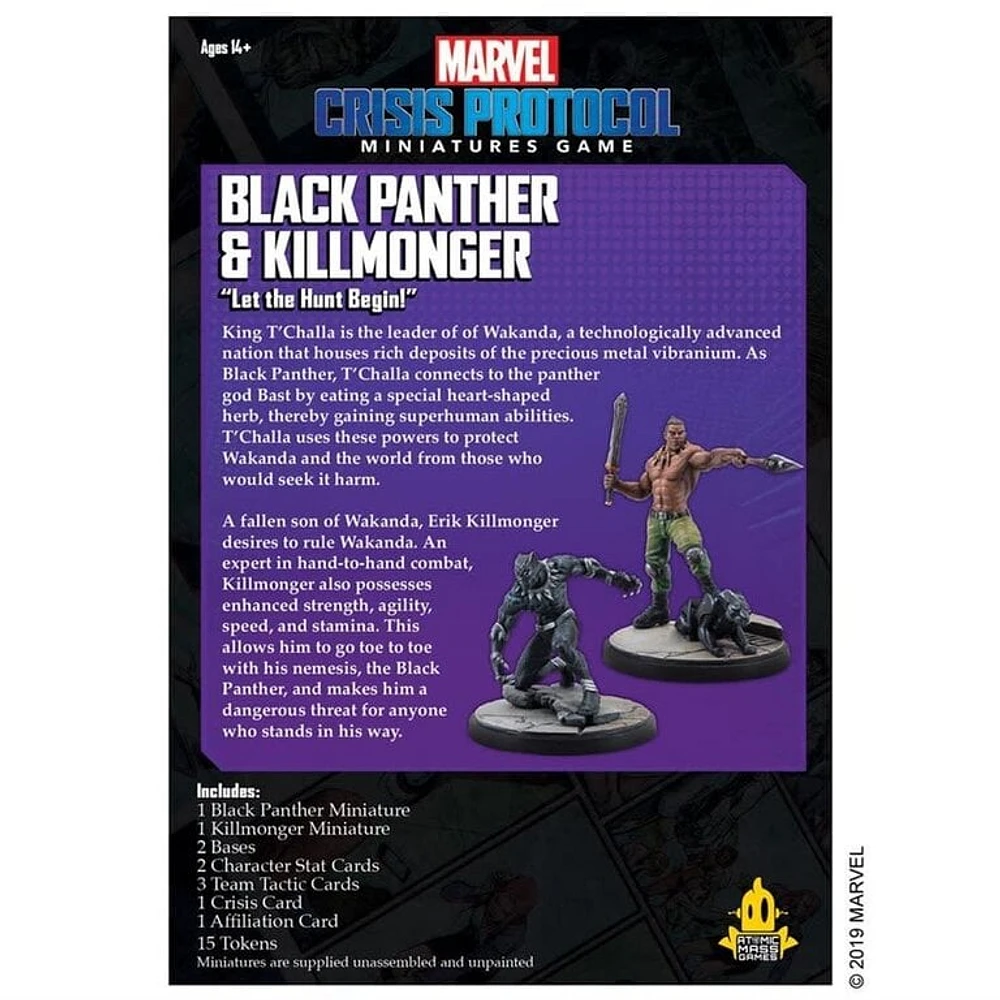 Marvel Crisis Protocol - Black Panther and Killmonger (Anglais)