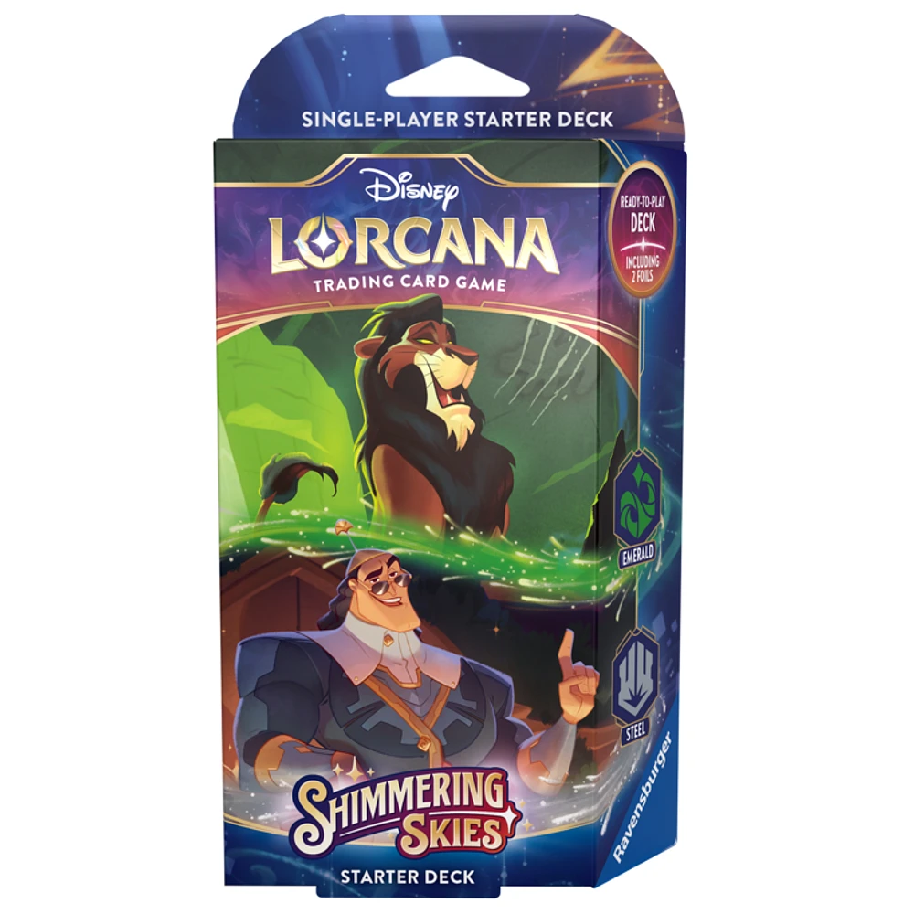 Disney Lorcana - Shimmering Skies - Starter Deck B - Emerald/Steel (Anglais)