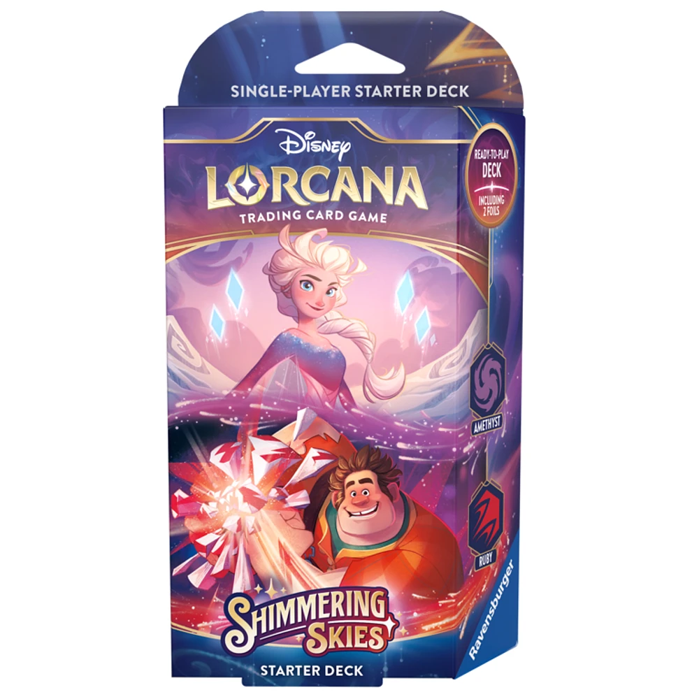 Disney Lorcana - Shimmering Skies - Starter Deck A - Amethyst/Ruby (Anglais)