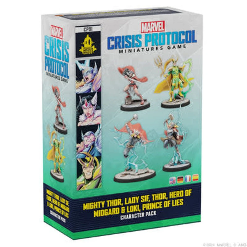 Marvel Crisis Protocol - Mighty Thor, Lady Sif, Thor, Loki (English)