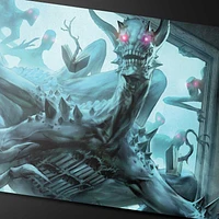 (UP) - Playmat - Duskmourn - Overlord of the Floodpits*