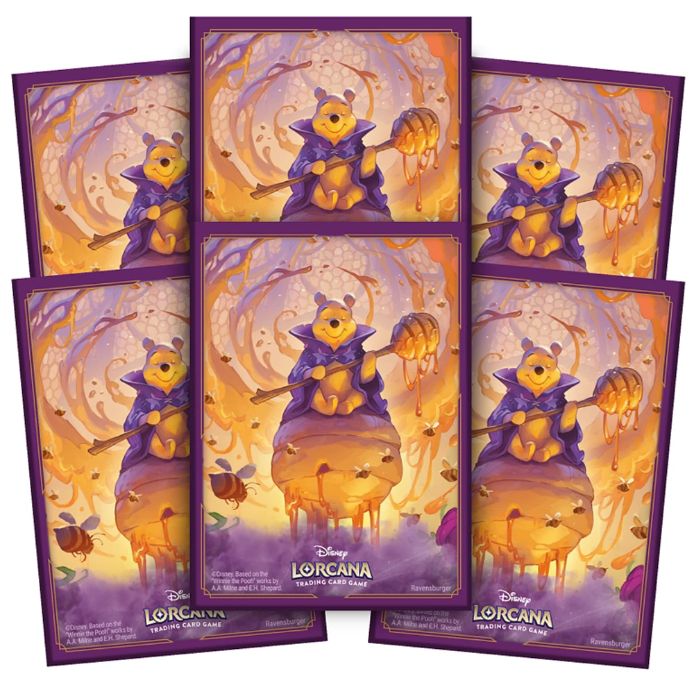 Disney Lorcana - Matte Sleeves B Set 6 - Standard Size - 65 unités - Winnie