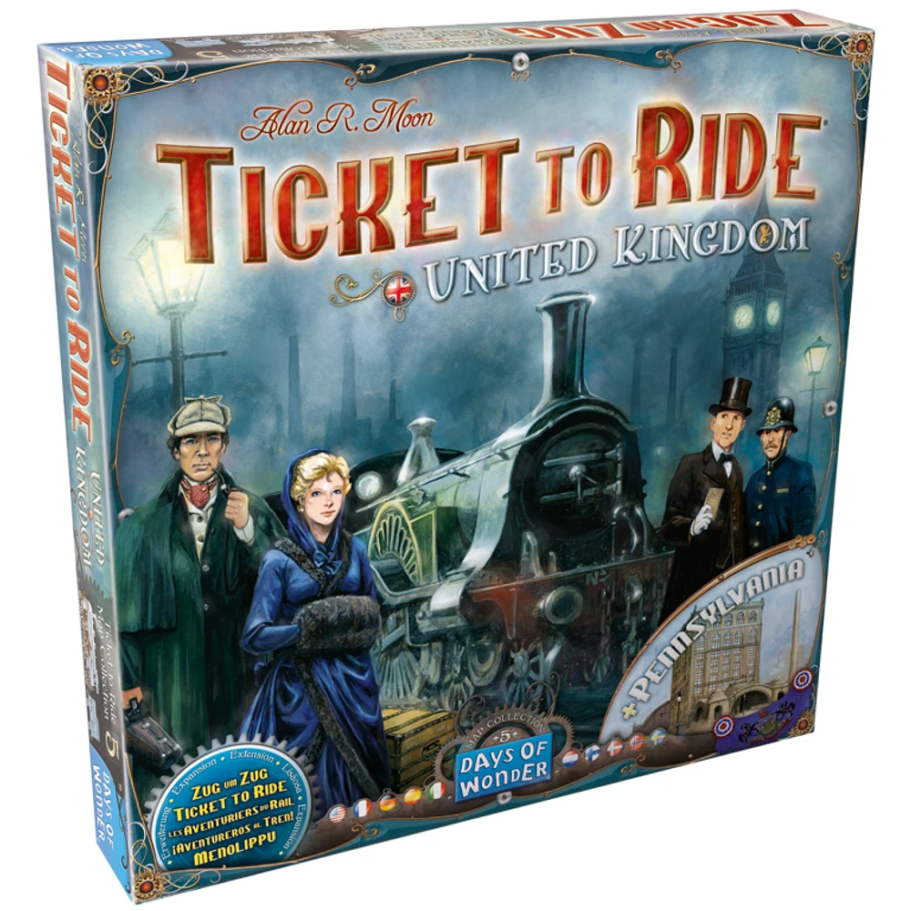 Ticket to Ride - Map #5 - United Kingdom/Pennsylvania (Multilingue)