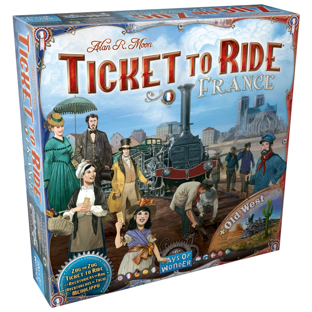 Ticket to Ride - Map #6 - France/Old West (Multilingual)