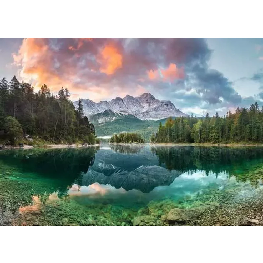 Zugspitze at the Eibsee, Germany - 1000 pièces