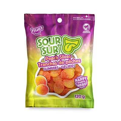 Tranches de pêches sures - 120g